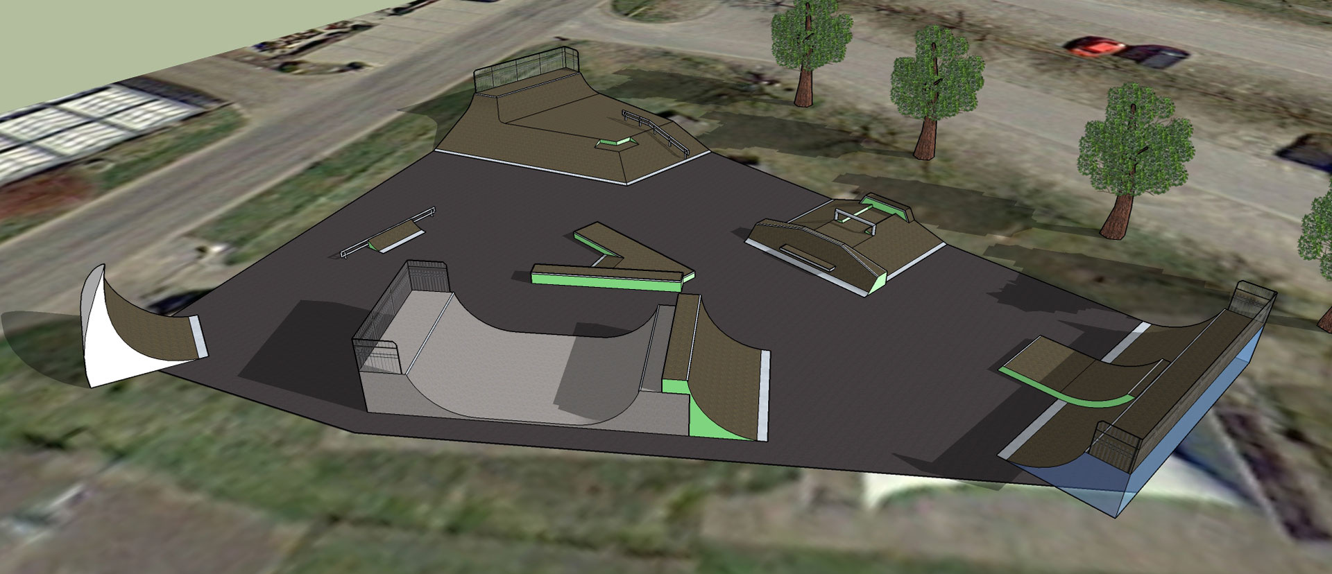 Skate park Langenargen overview