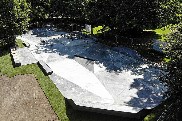 Skatepark Hirschgarten Überblick