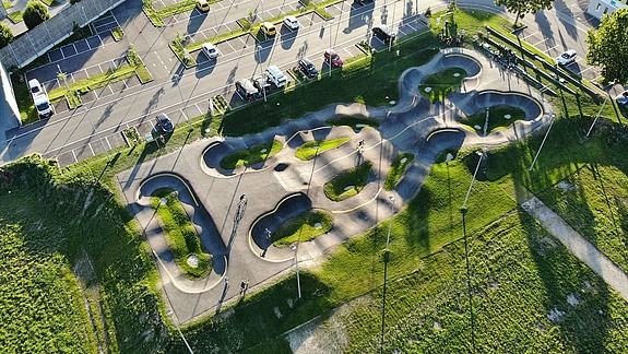 Overview of pump track Linz