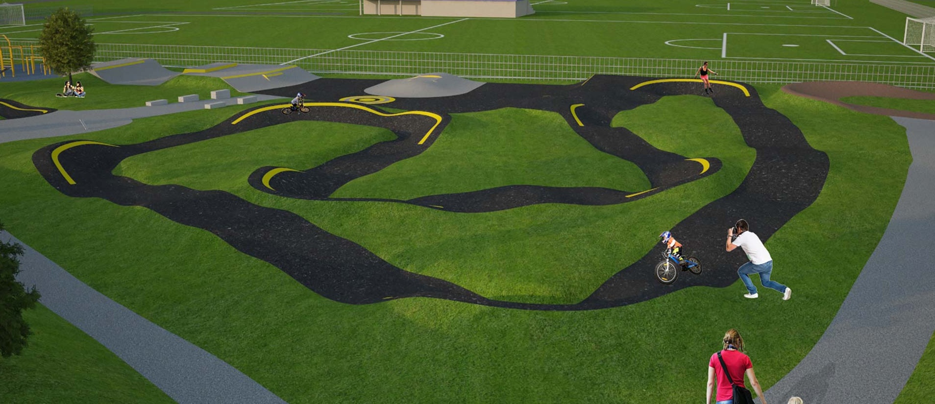 3D graphic overview pump track