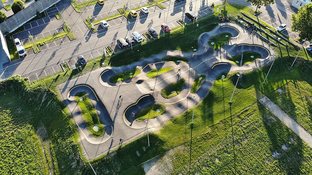Overview of pump track Linz