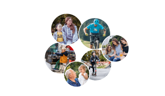 Graphic shows the family as target group of the USP