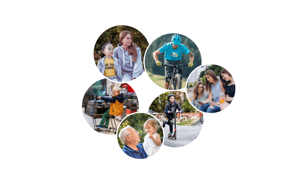 Graphic shows the family as target group of the USP