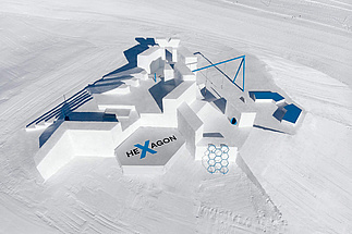 [Translate to Französisch:] Hexagon Kühtai von oben