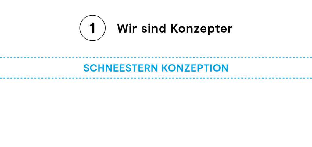 Schneestern Konzeption