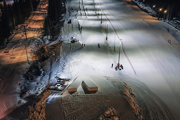 Snowpark Vuokatti Aufbau