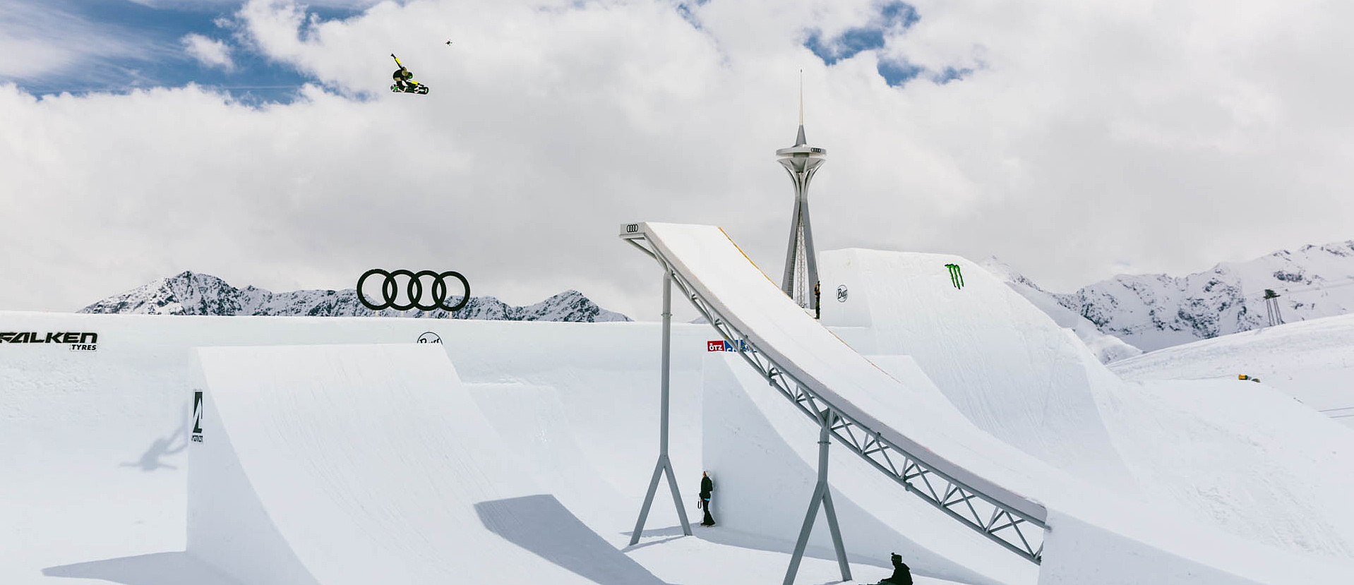 Freeski Pro im Sprung Audi Nines 2019 in Sölden