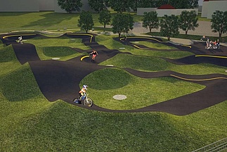 3D graphic overview pump track