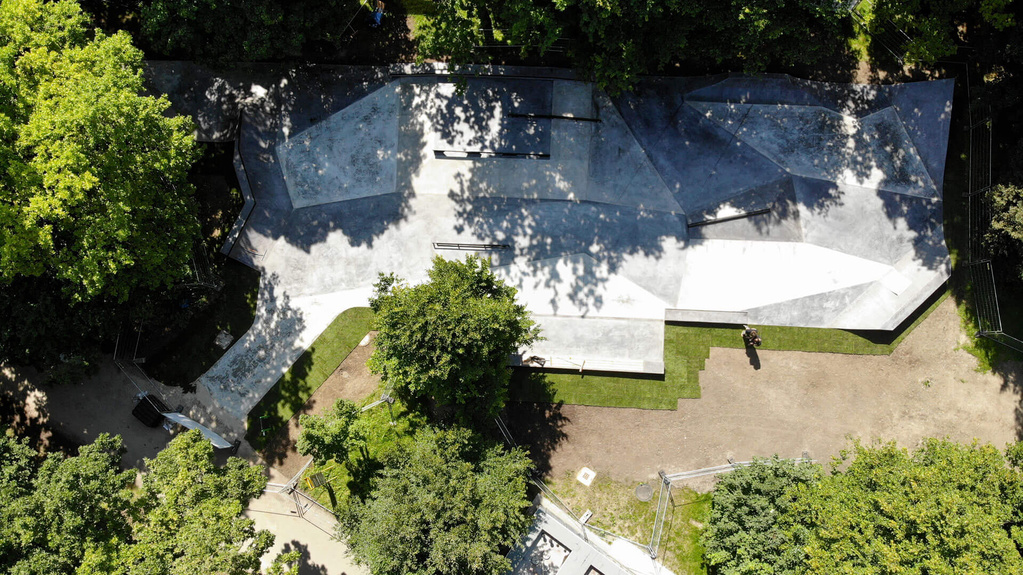 Skatepark Hirschgarten Überblick