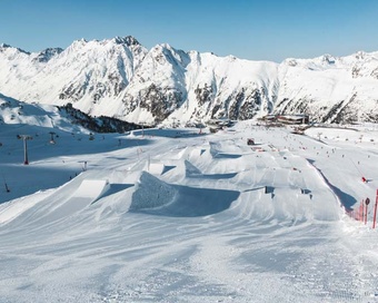 Übersicht des Snowpark Ischgl