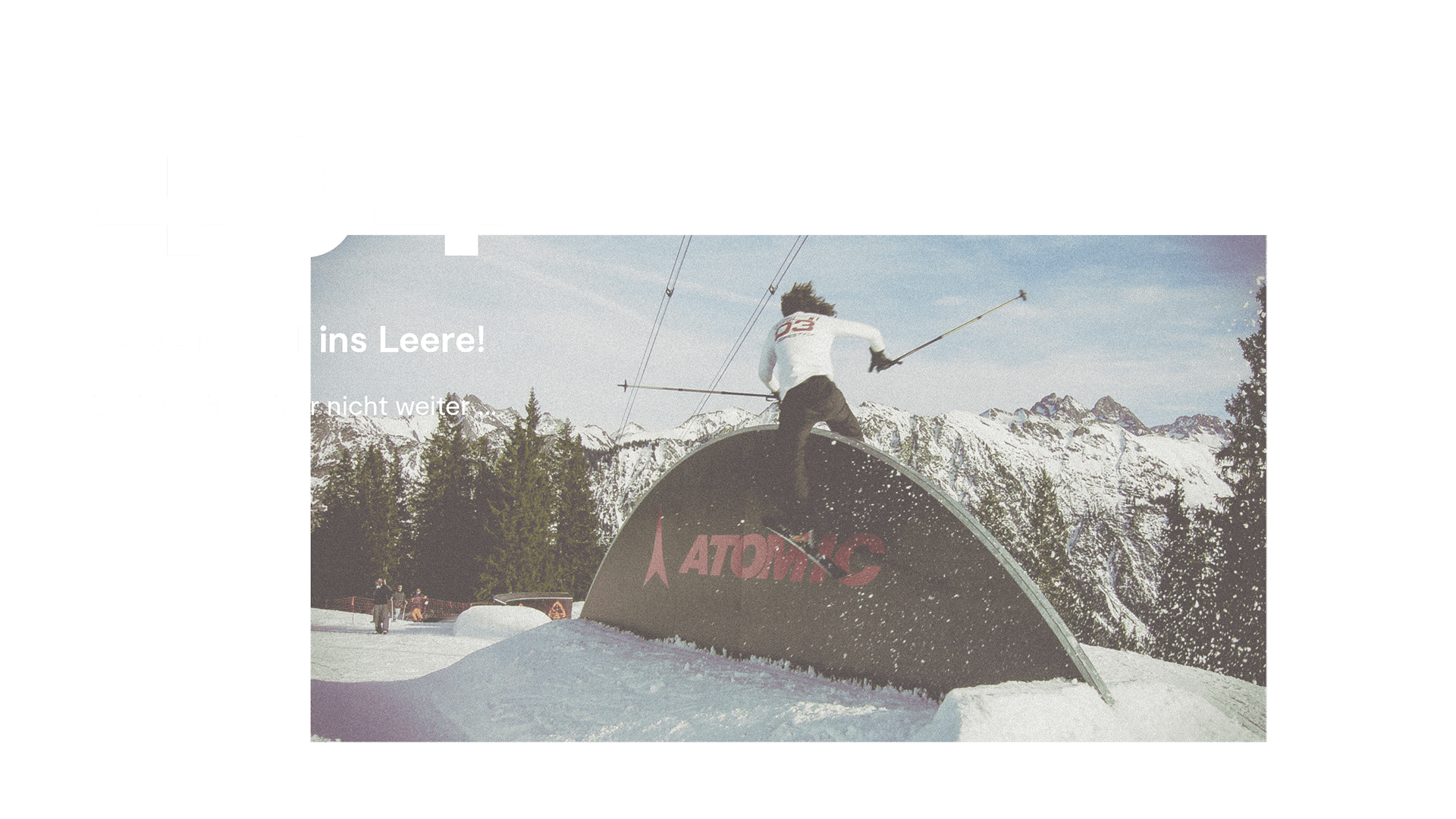 Schneestern 404 Harte Landung für einen Freeskier